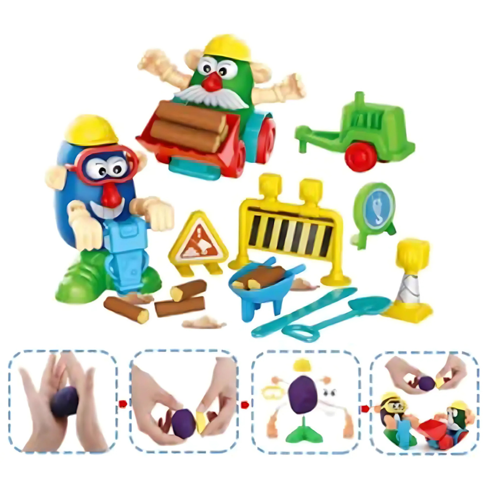 ¡Construye y Crea! 🏗️ - Kit de Plastilina y Moldes de Construcción 2