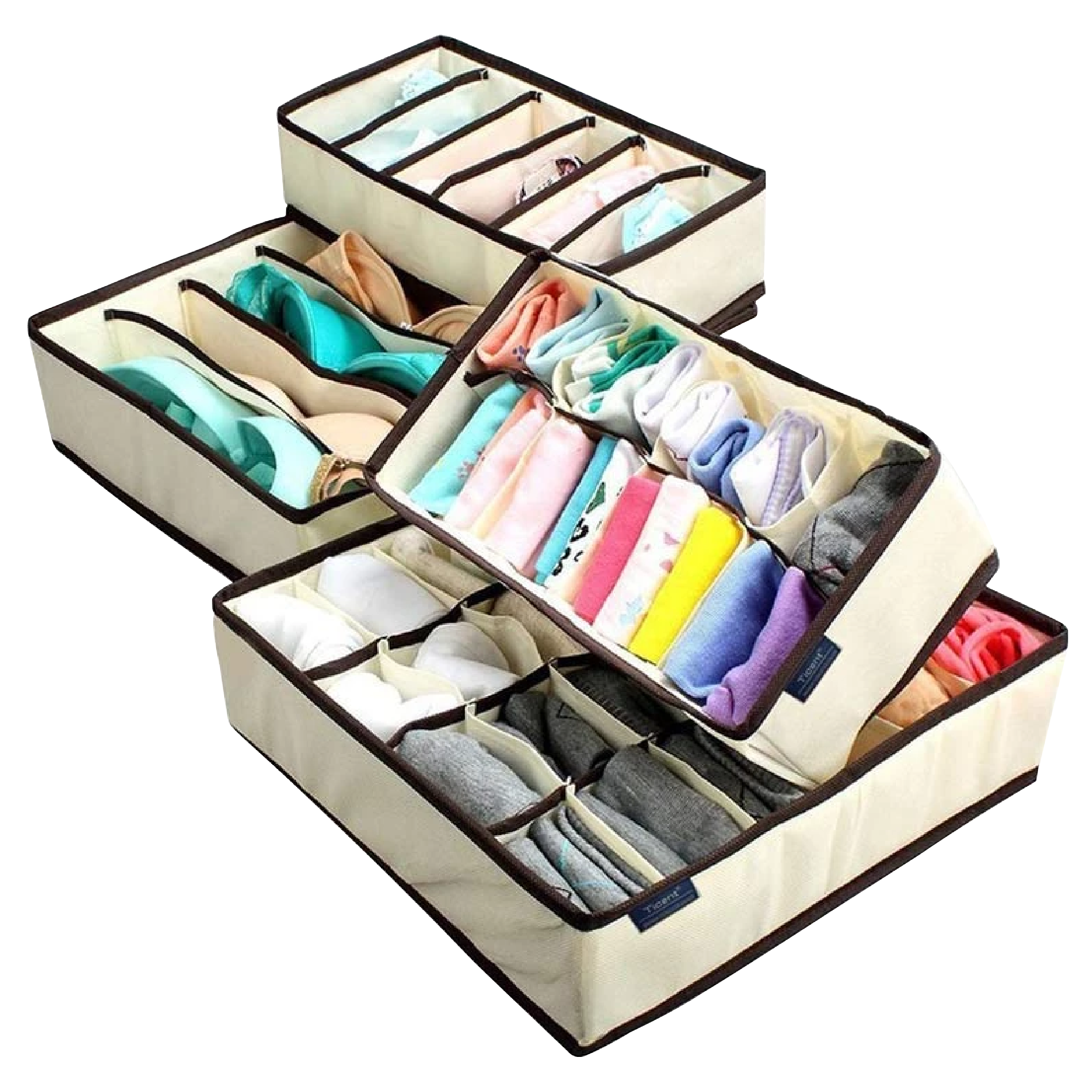 Miniatura 4 de ORGANIZADOR ROPA INTERIOR MEDIAS SET X4
