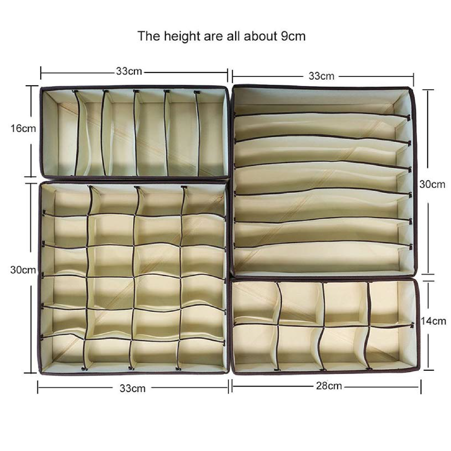 Miniatura 3 de ORGANIZADOR ROPA INTERIOR MEDIAS SET X4