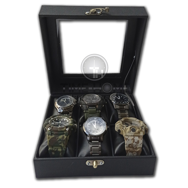 Organizador Relojes Estuche 6Puestos Col