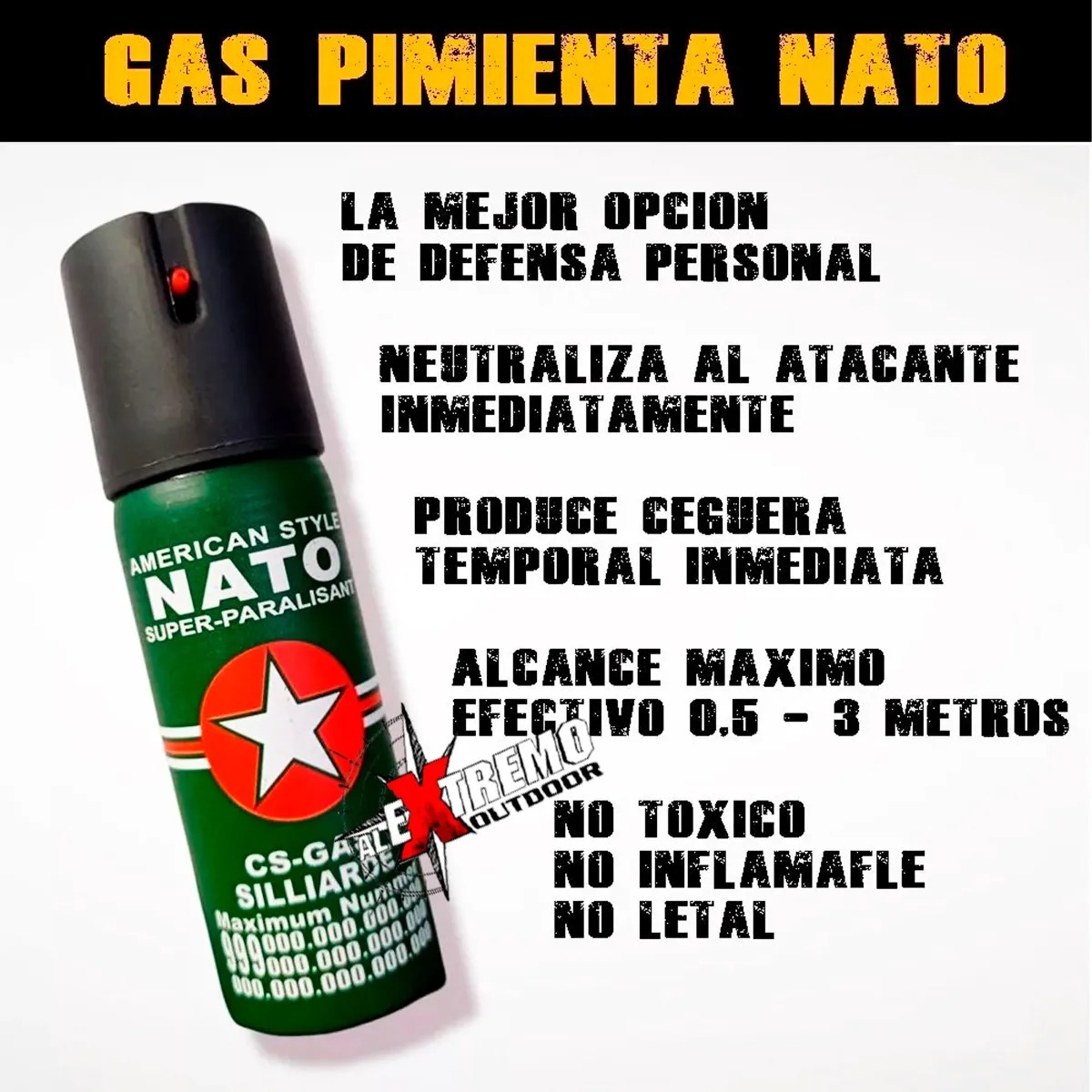 Miniatura 3 de Gas Pimienta 110 Ml Aerosol Paralizante