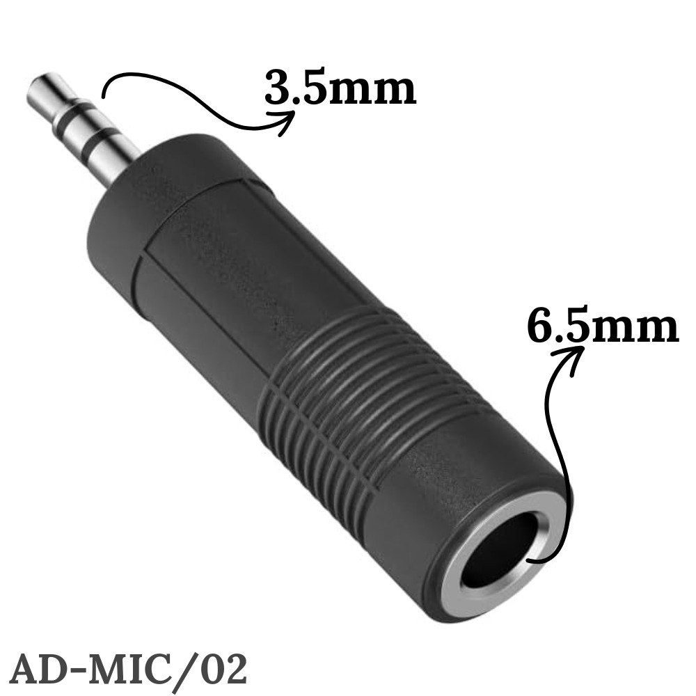 Miniatura 2 de Adaptador Convertidor de Audio 6.5m-3.5m