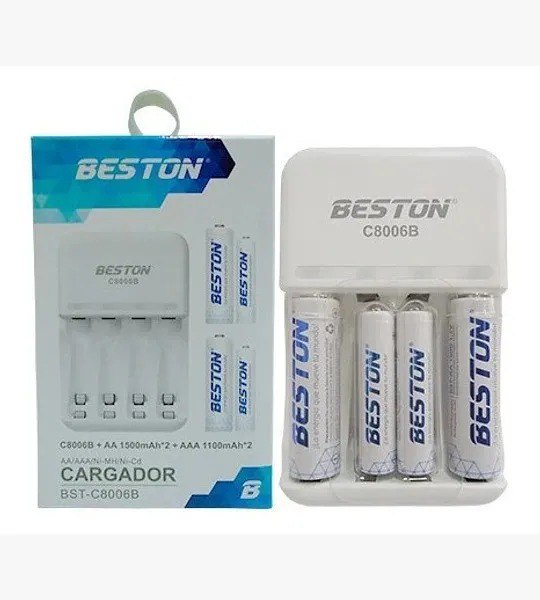 Cargador Bateria Recargable X2 AA+X2 AAA