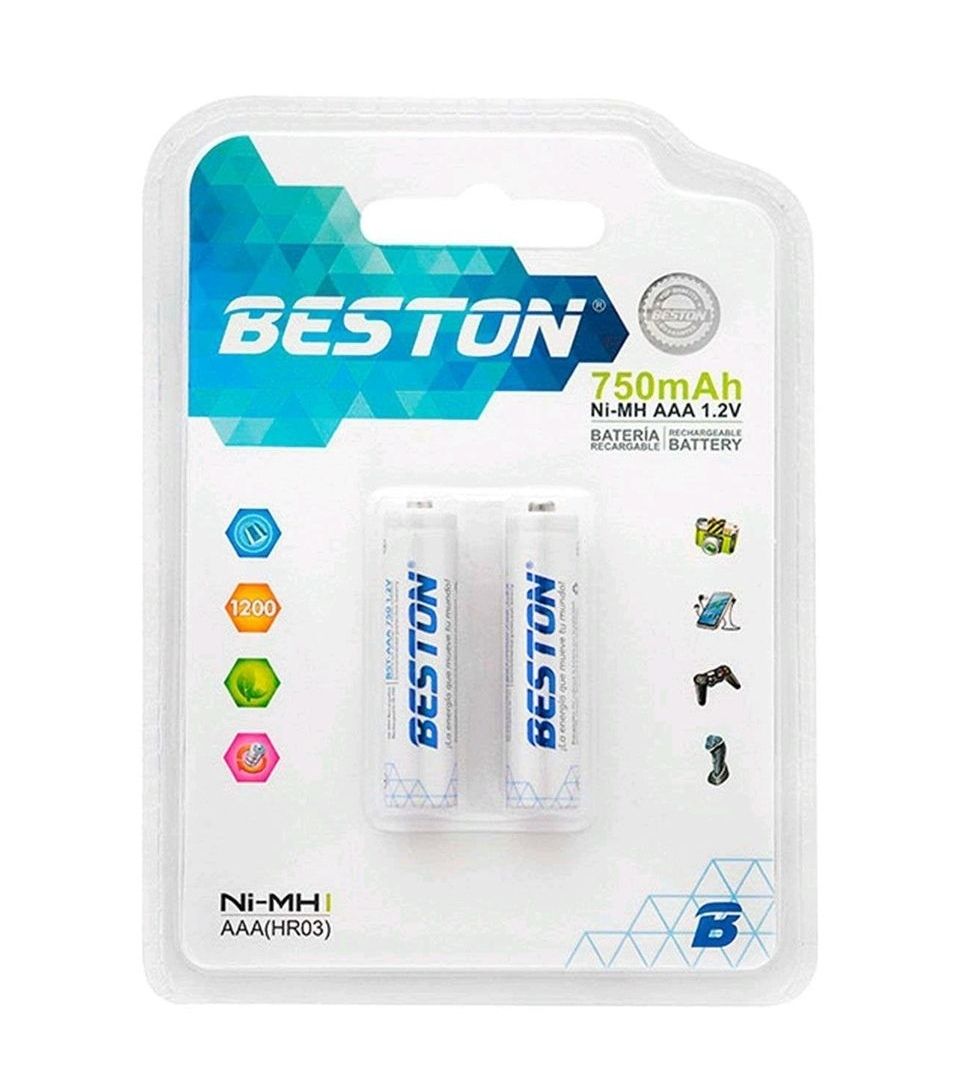 Miniatura 1 de Batería Recargable AAAx2 750MAH ma-001