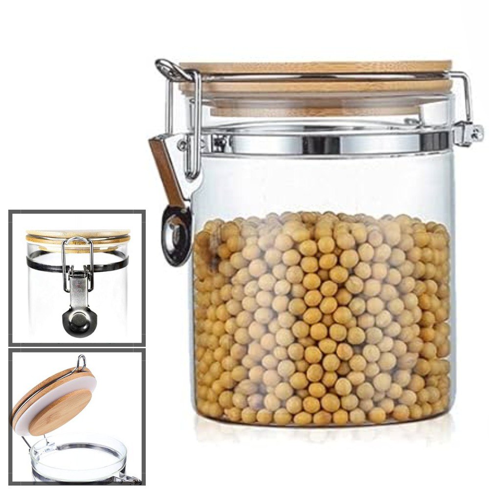 Miniatura 2 de Tarro Recipiente De Vidrio Para Almacena