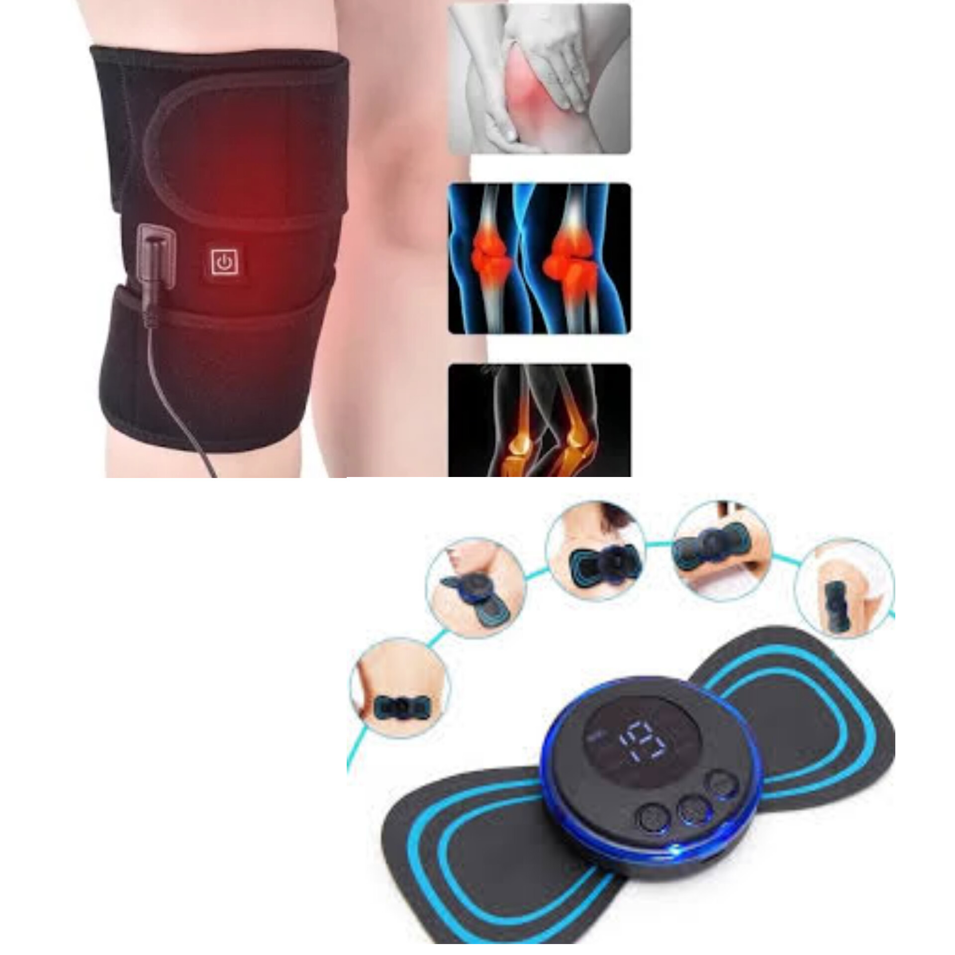 Rodillera terapéutica + mini masajeador