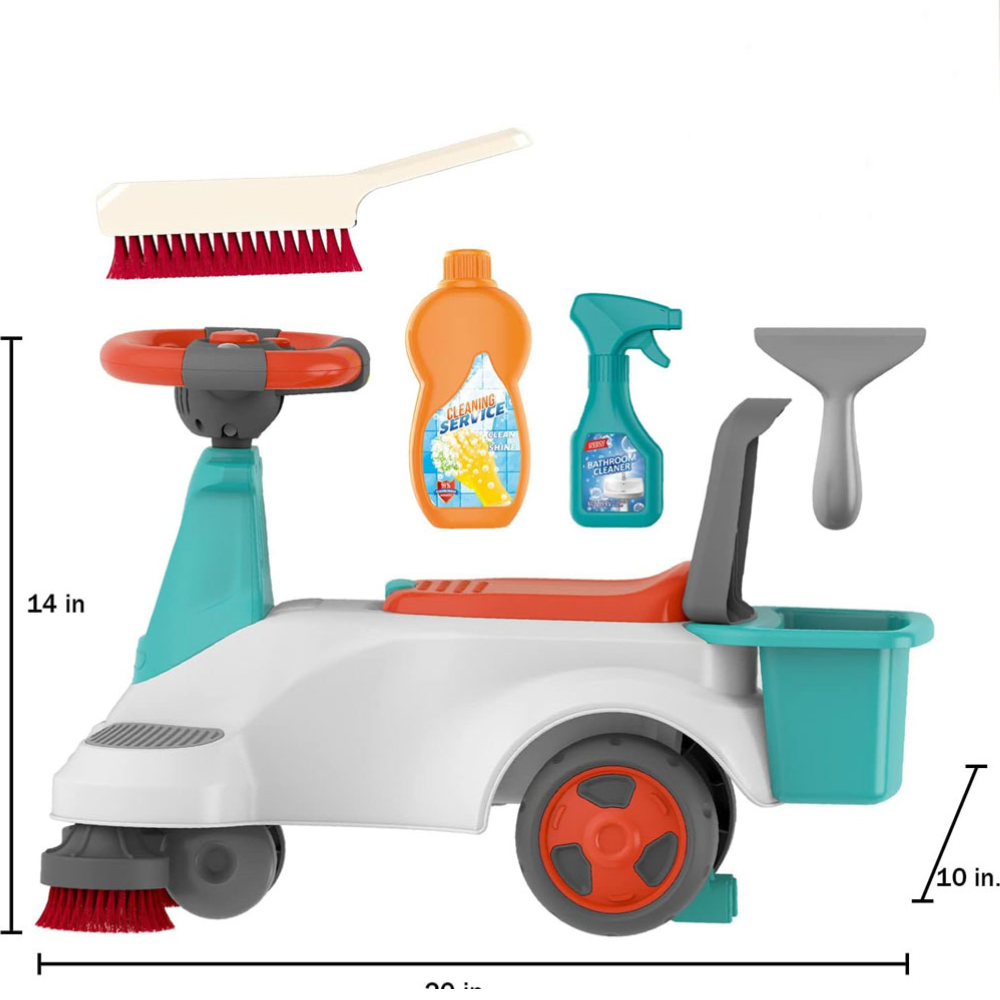 🚼 Carro de Limpieza Empuje Ro - ¡Diviértete Limpiando! 🌈 3