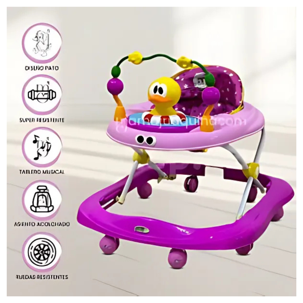 ¡Caminador Bebé Morado Pato Interactivo 🦆 - Diversión y Aprendizaje en Cada Paso! 2