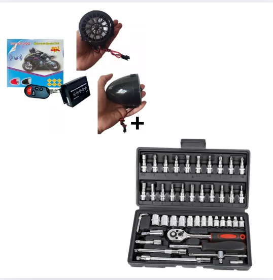 combo Alarma de moto + 46 raches