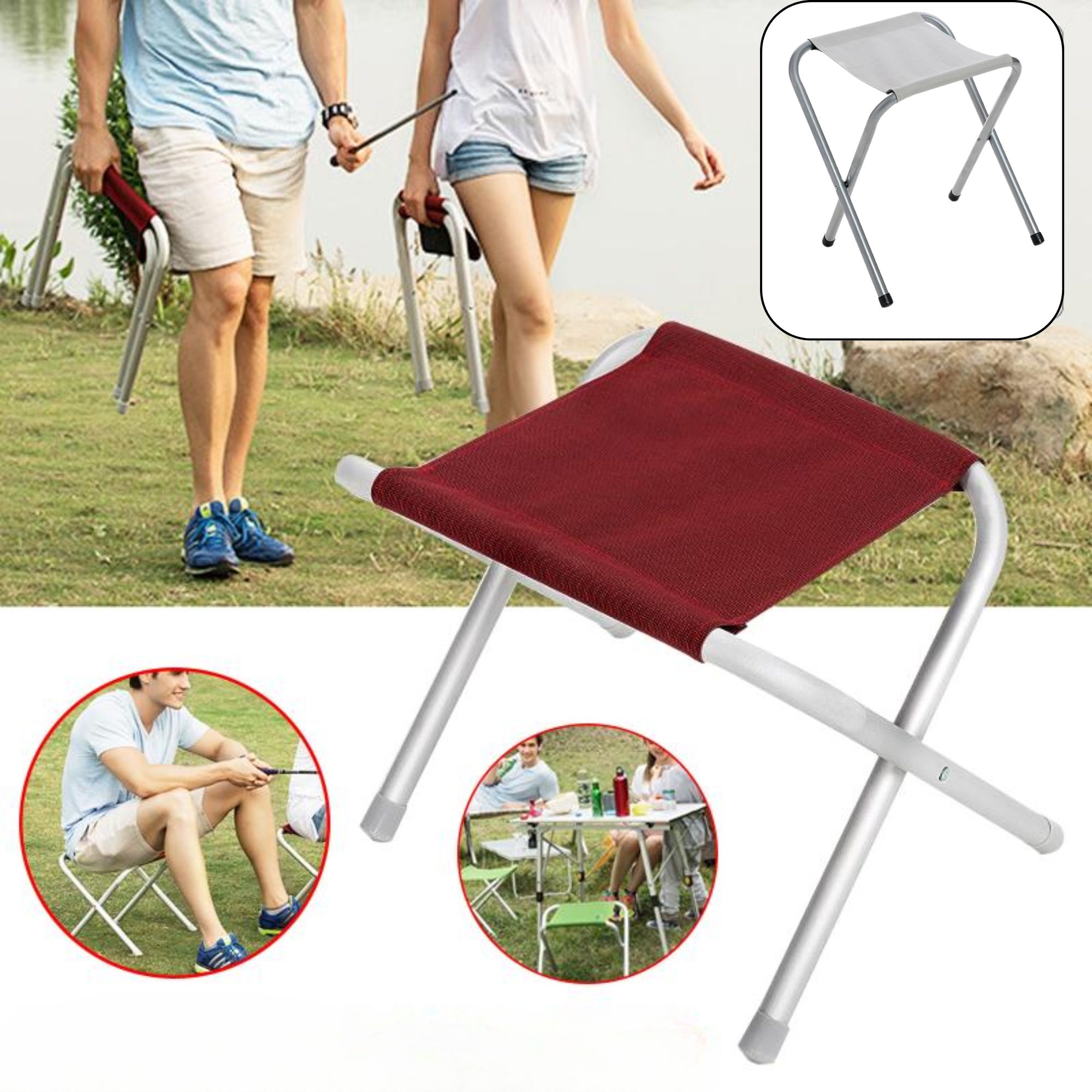 Silla plegable de lona