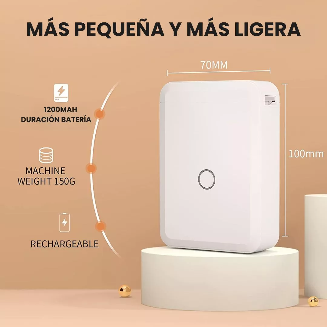 MINI IMPRESORA LABEL PRINTER D110 RECARG