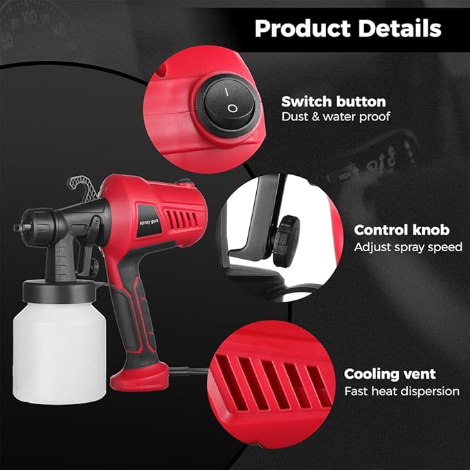 Miniatura 3 de Pistola Pulverizadora Eléctrica (700ML)