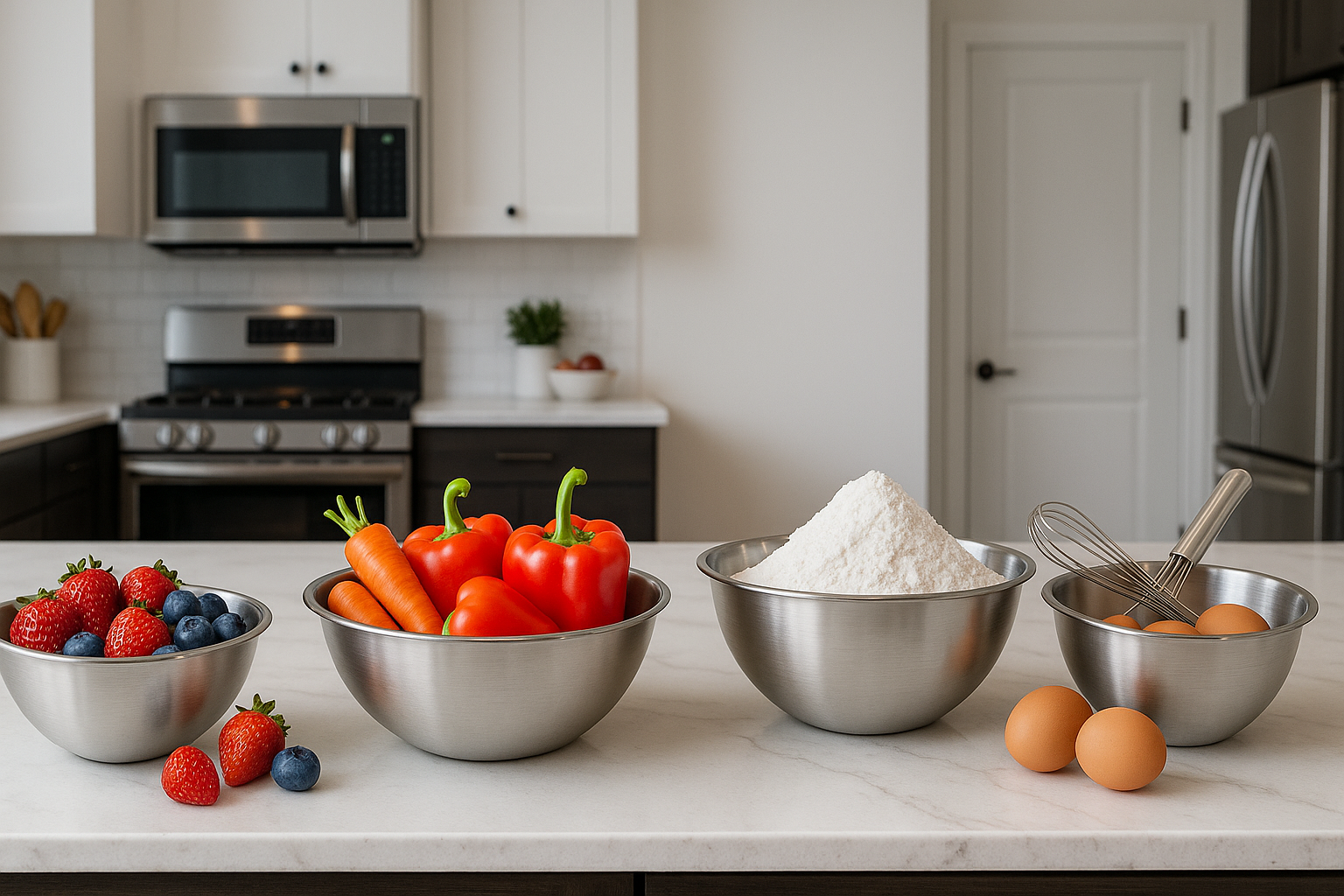 Miniatura 2 de SET DE TAZONES DE ACERO INOXIDABLE X 4 U