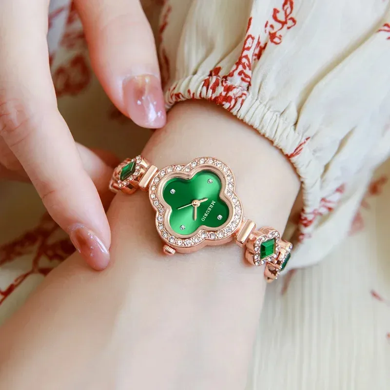 Reloj trébol Pulsera Cuarzo De Lujo