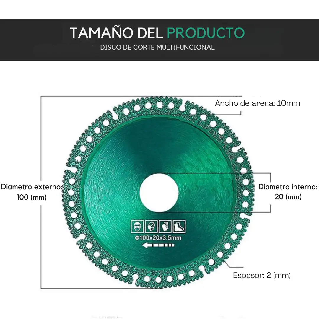 Miniatura 2 de Disco De Corte Diamante Indestructible