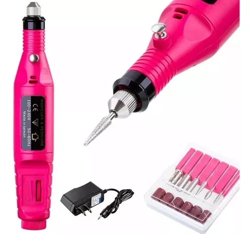 KIT PULIDOR DE UÑAS ELECTRICO RECARGABLE