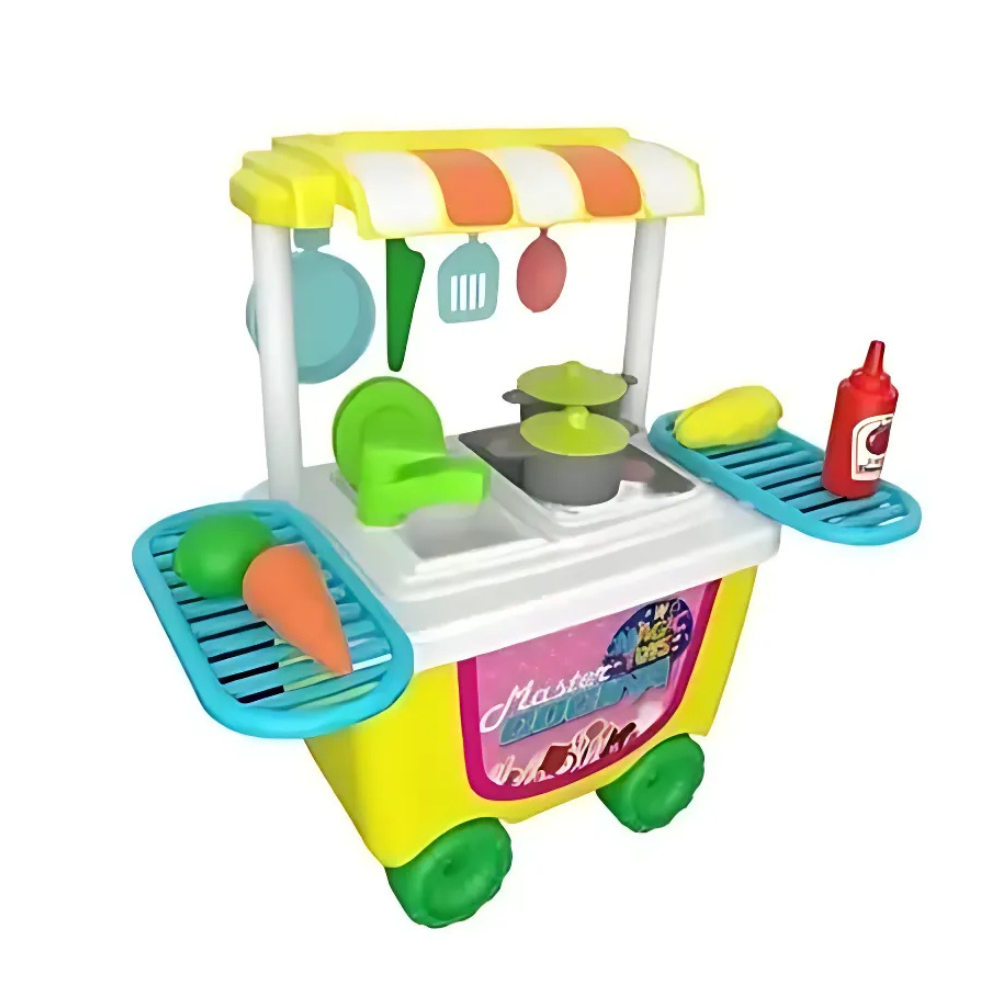 🧑‍🍳 Carrito Cocina Didáctica Infantil Utensi - ¡Aprender Cocinando Juguete! 🍳
