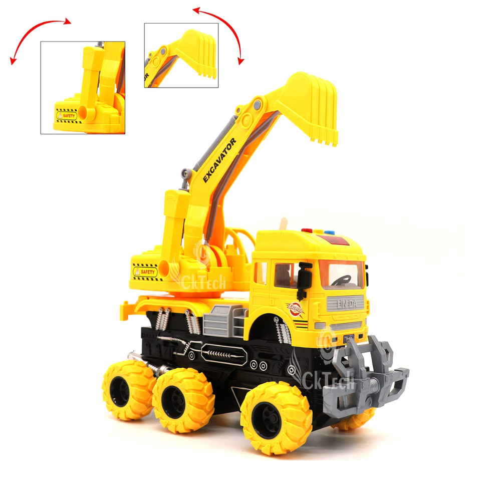 🚜 Carro Excavadora Juguete Control Remoto - Diversión y Aprendizaje para Niños 3