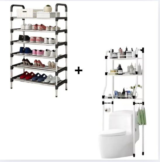 Zapatero 6 niveles+Organizador baño Medi