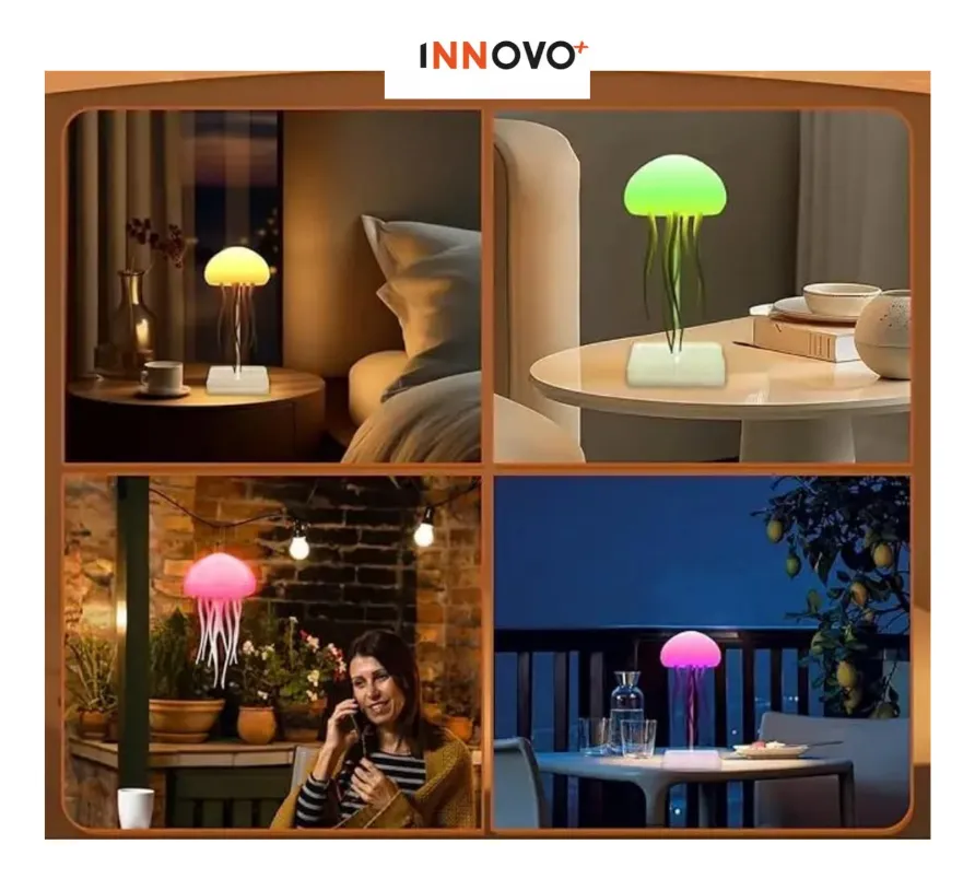 Miniatura 1 de LAMPARA DE MESA NOCHE RELAJANTE MEDUSA