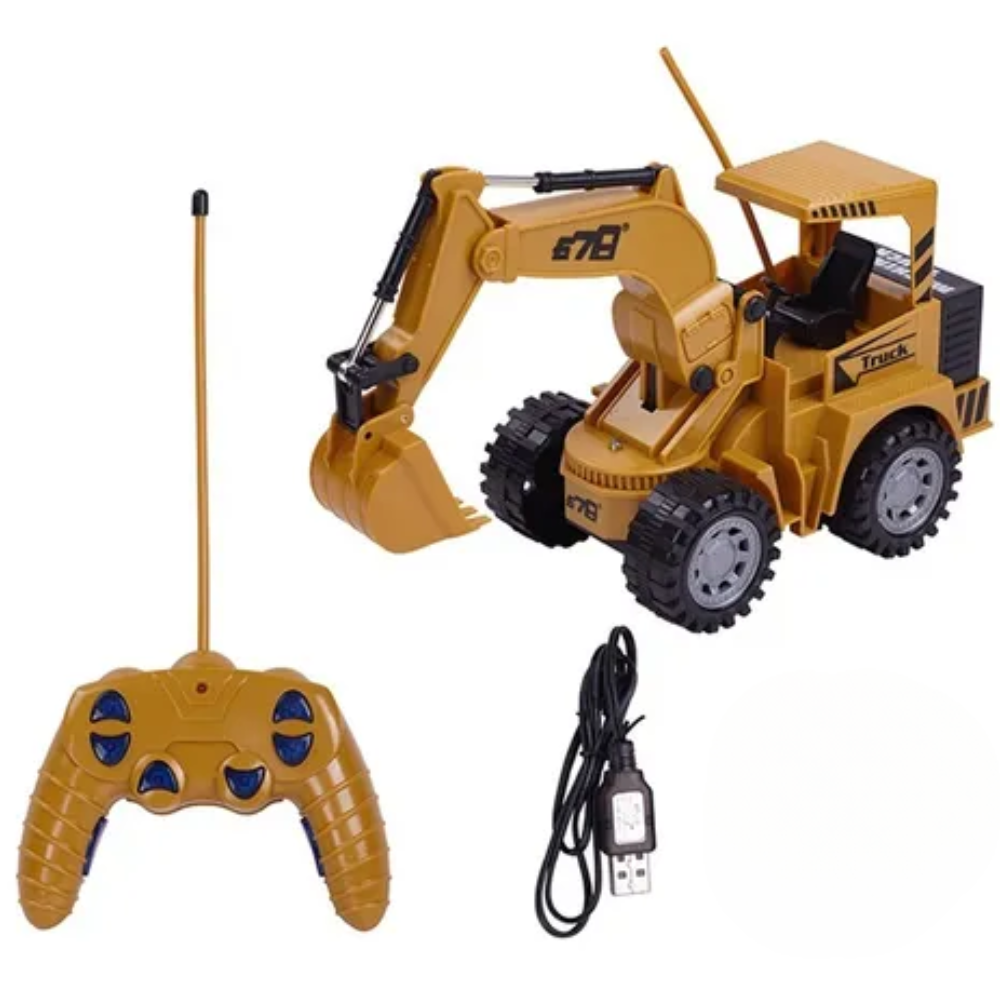 🚜 Carro Camion Retroexcavadora Control Rem: ¡Diversión a toda máquina!