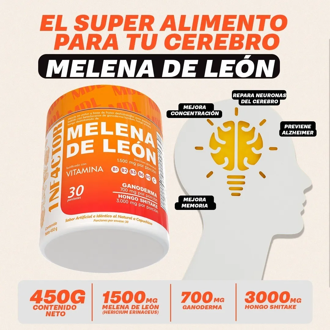 Miniatura 2 de MELENA DE LEON X 450 G POLVO
