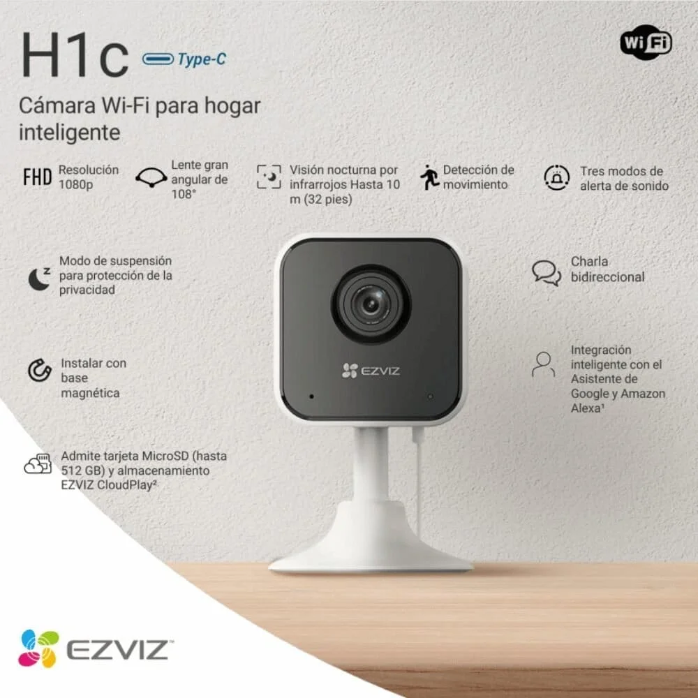Cámara de seguridad Ezviz H1C 2MP
