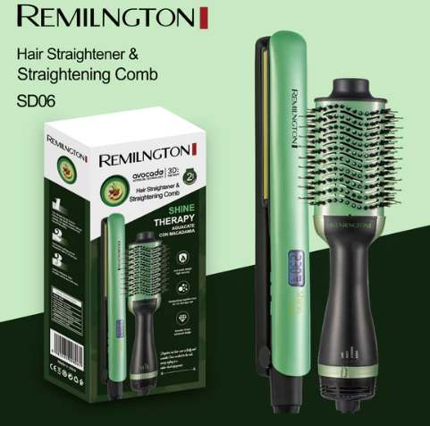 Combo Cepillo y Plancha Aguacate