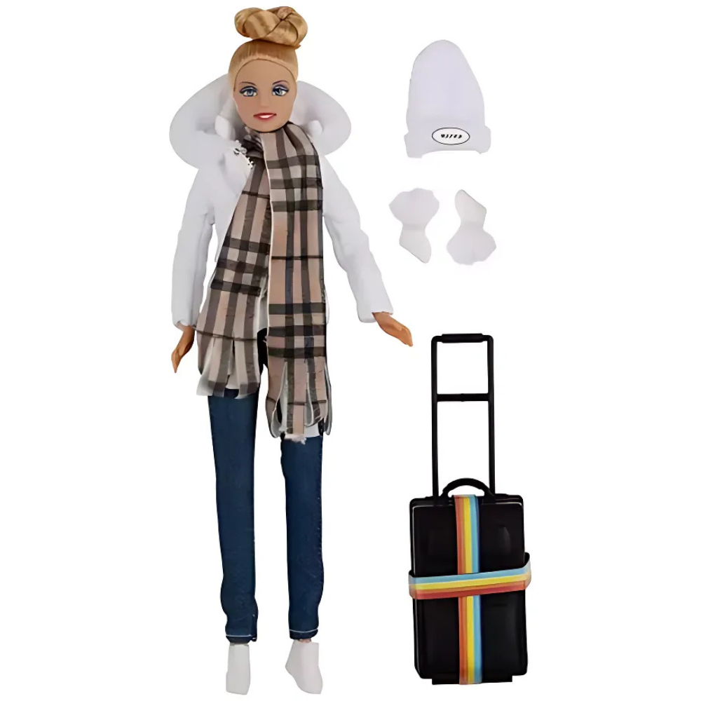 🌍 Muñeca Viajera: ¡Listas para la Aventura Invernal! ❄️ 2