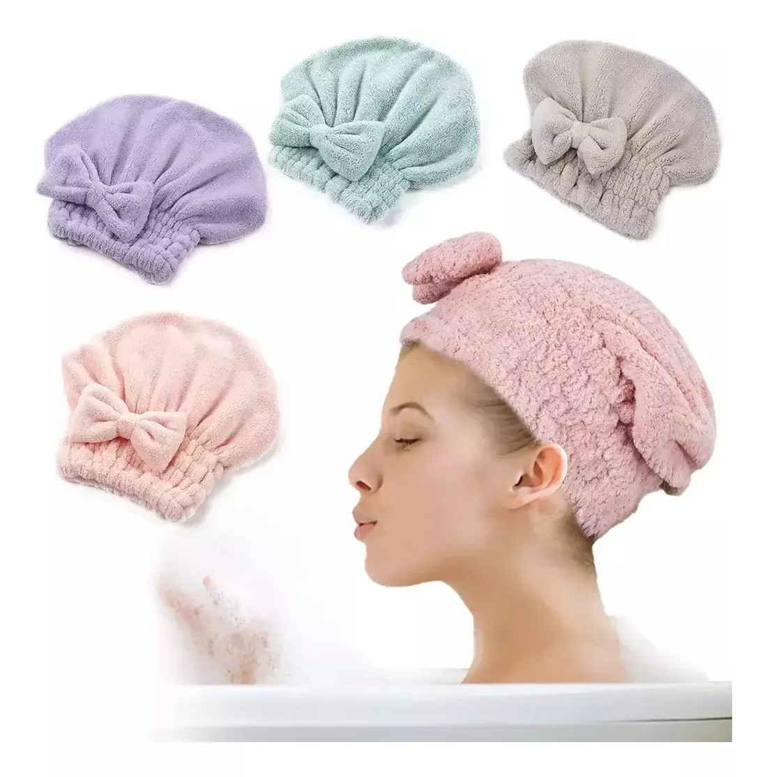 Miniatura 1 de TOALLA GORRO TURBANTE MICROFIBRA