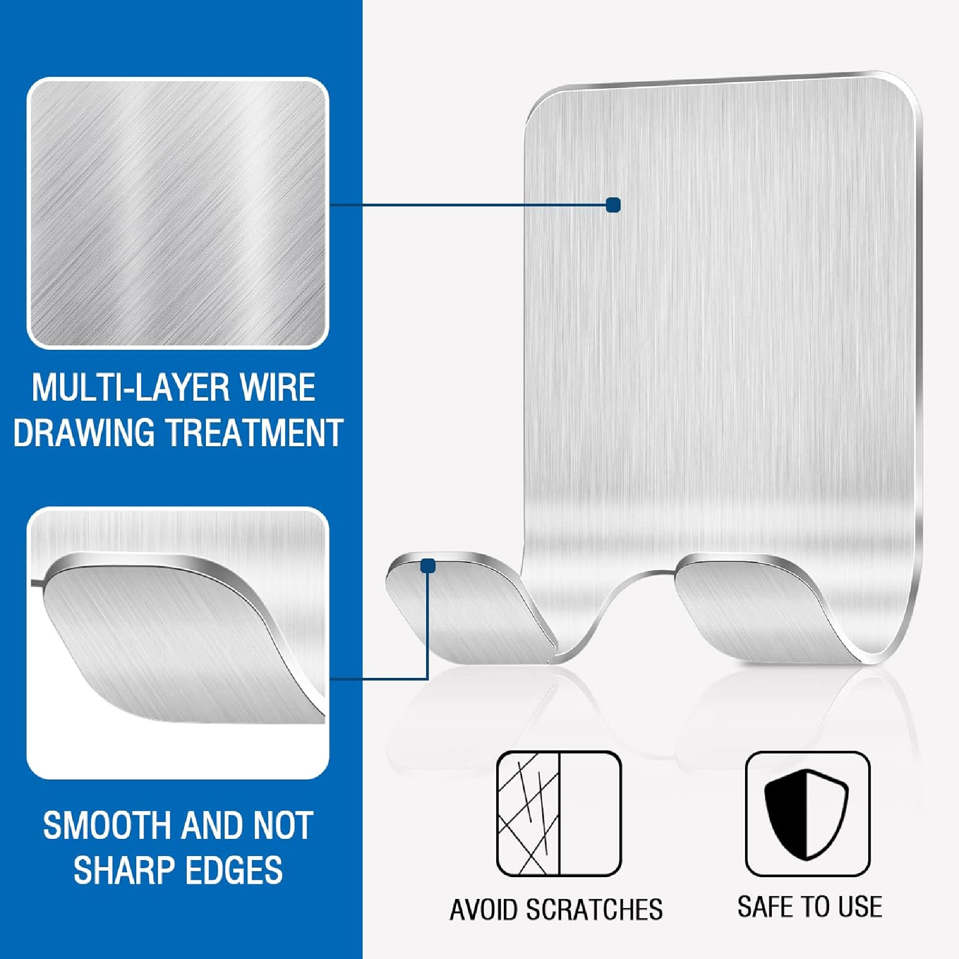 Miniatura 5 de Set X3 Soportes Adhesivo Afeitadora Baño