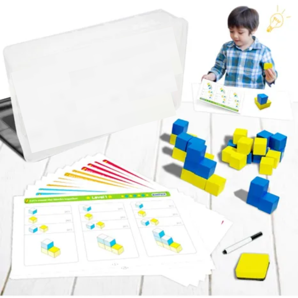 ¡Aprende Matemáticas Jugando! 🎲 Set Didáctico de Bloques Matemáticos