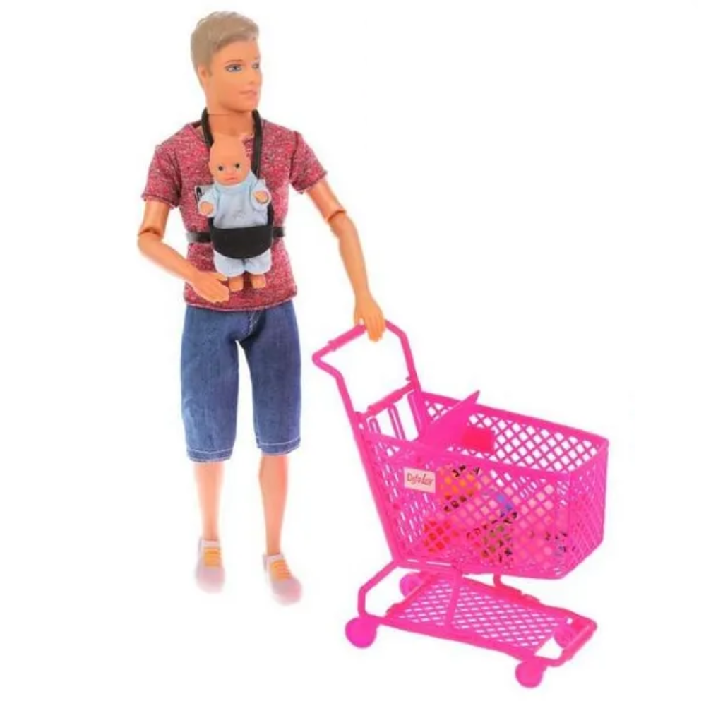 🛒 Muñeca Pareja Bebé: ¡Diversión en el Supermercado! 🎉 2