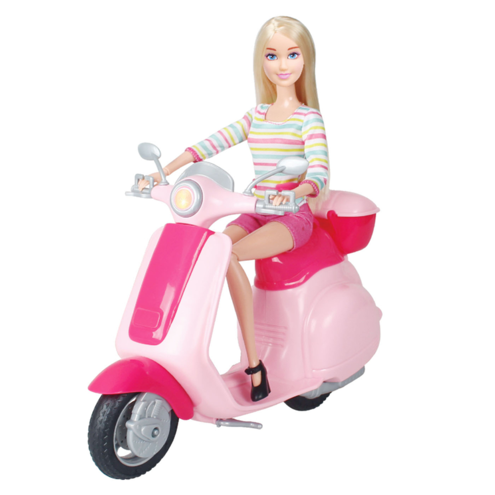 ¡Aventuras en Moto! 🏍️ Muñeca con Casco y Accesorios