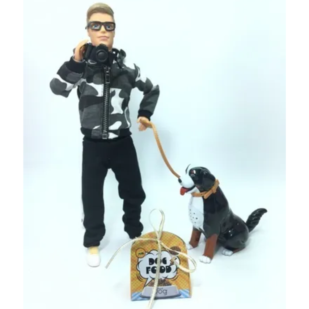 ¡Diviértete paseando a tu mascota! 🐕‍🦺 Muñeco Hombre Pasea Perro Mascota Acceso