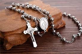 Vista 3 de Rosario en acero inoxidable - COLOR: DORADO