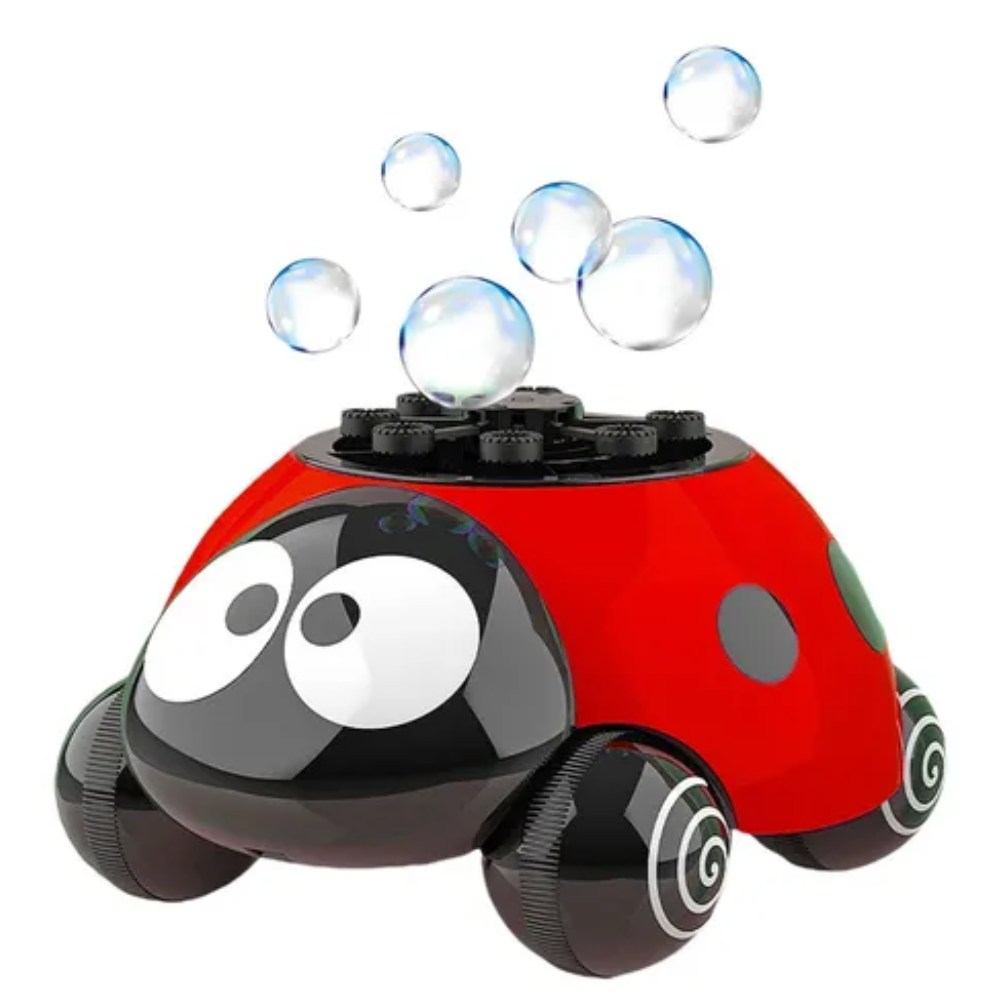 🌈 Juguete Mariquita con Ruedas y Burbujas - Diversión Asegurada!