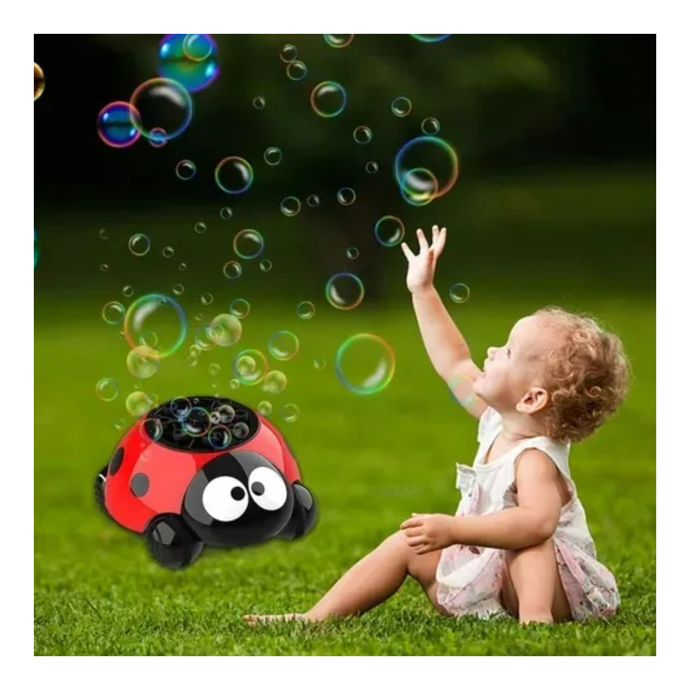 🌈 Juguete Mariquita con Ruedas y Burbujas - Diversión Asegurada! 2