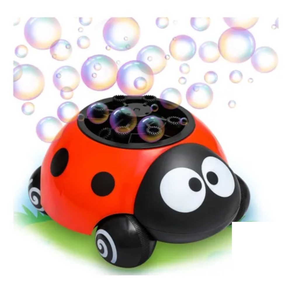 🌈 Juguete Mariquita con Ruedas y Burbujas - Diversión Asegurada! 3