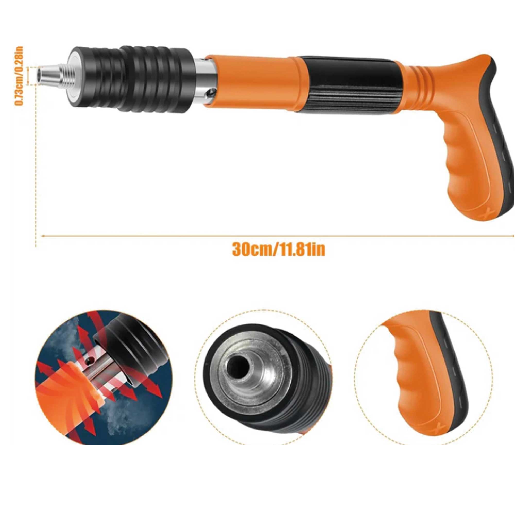 Miniatura 6 de Pistola de clavos + Mini Linterna Llaver