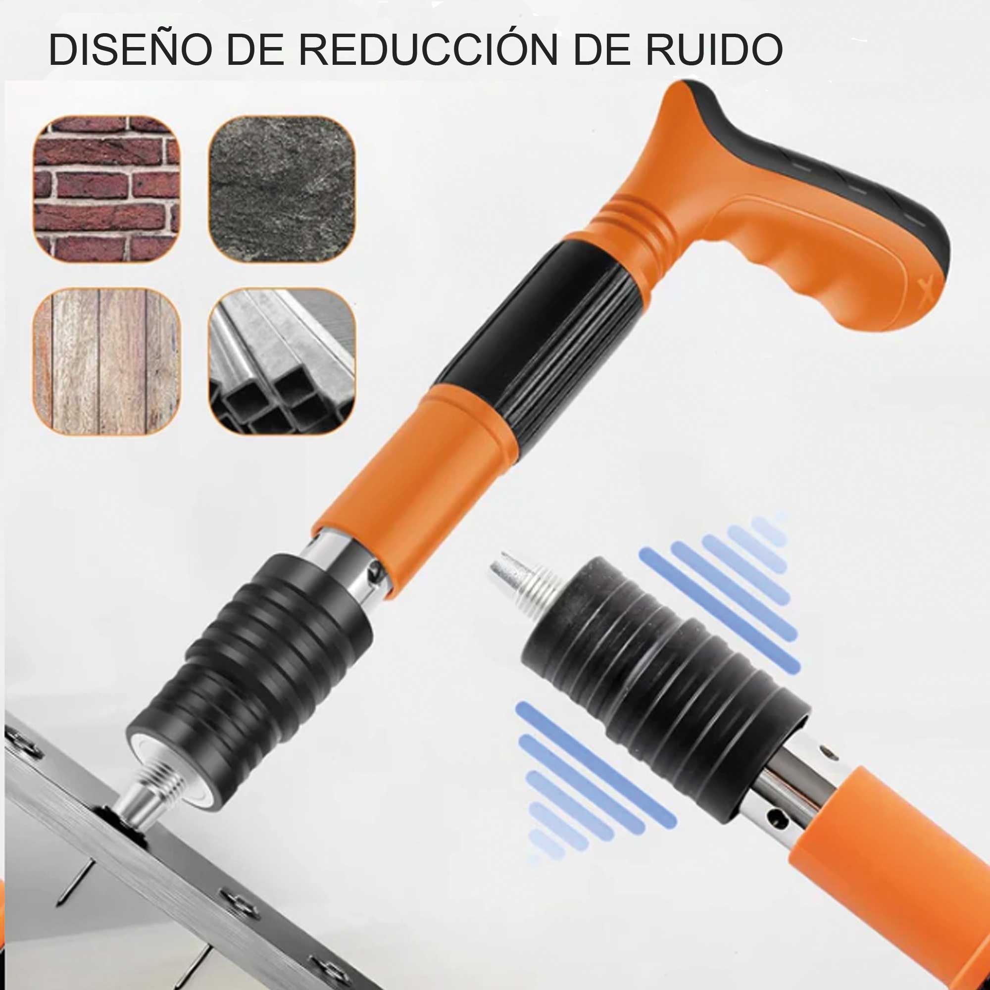 Miniatura 2 de Pistola de clavos + Mini Linterna Llaver