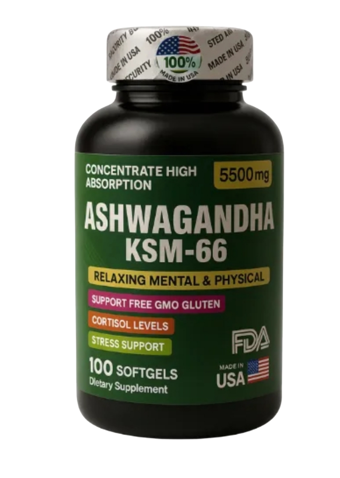Miniatura 1 de Ashawanda Ksm 66 X 100 Softgels