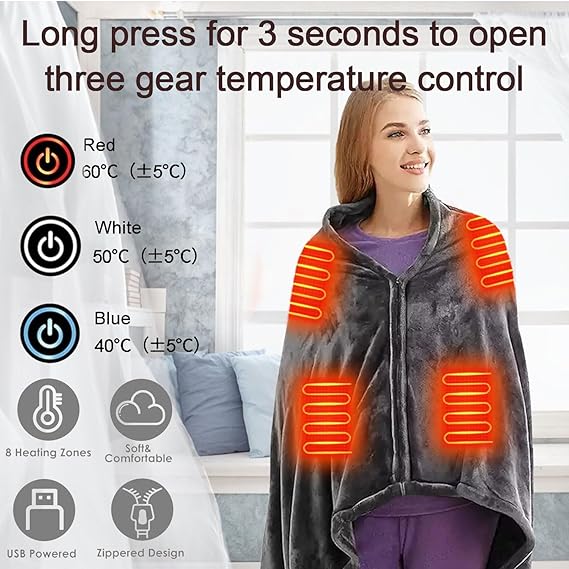 Miniatura 5 de Manta Eléctrica USB, Manta Térmica Cobij