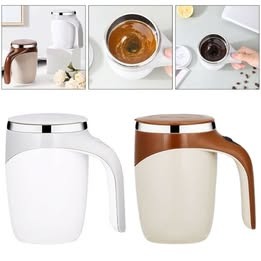 Taza De Cafe Inoxidable Automezclable