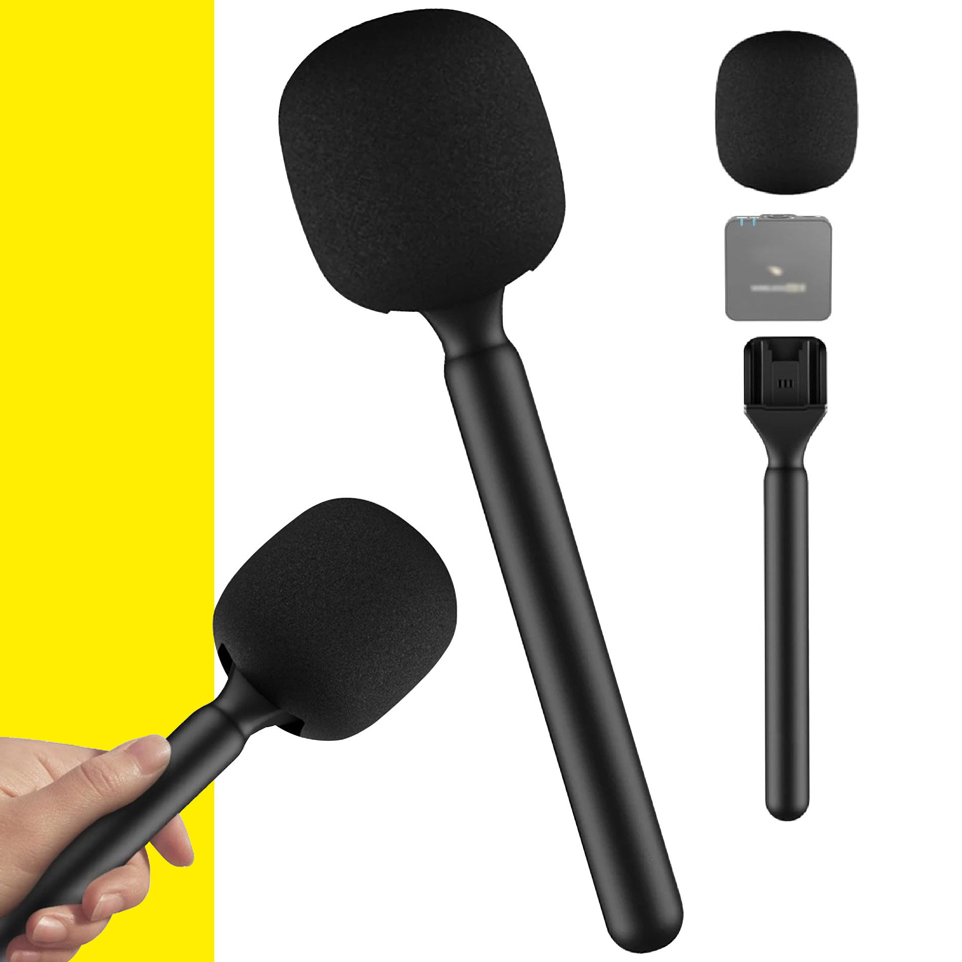 Miniatura 7 de Mango Soporte De Mano Microfono Solapa