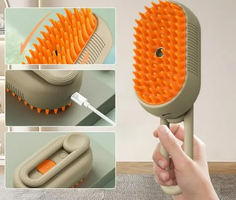 Cepillo Vapor Con Agarradera Mascotas