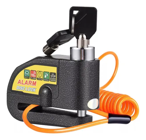 Miniatura 3 de Candado Alarma Disco De Moto Con Guaya +