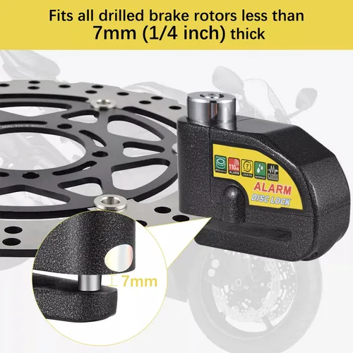 Candado Alarma Disco De Moto Con Guaya +