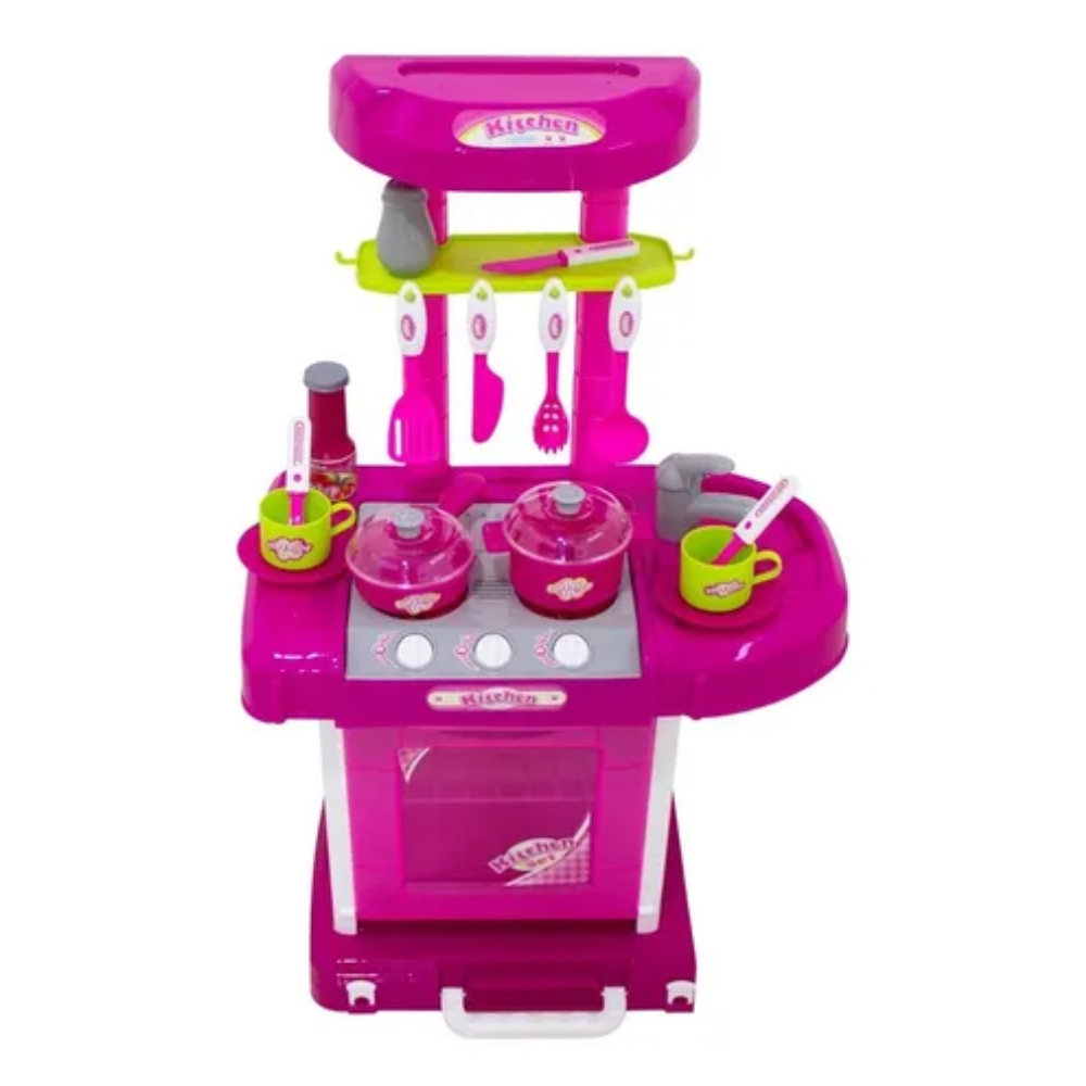 🍳 ¡Cocina Infantil Portátil Tipo Maleta Ute! Diversión a donde vayas!