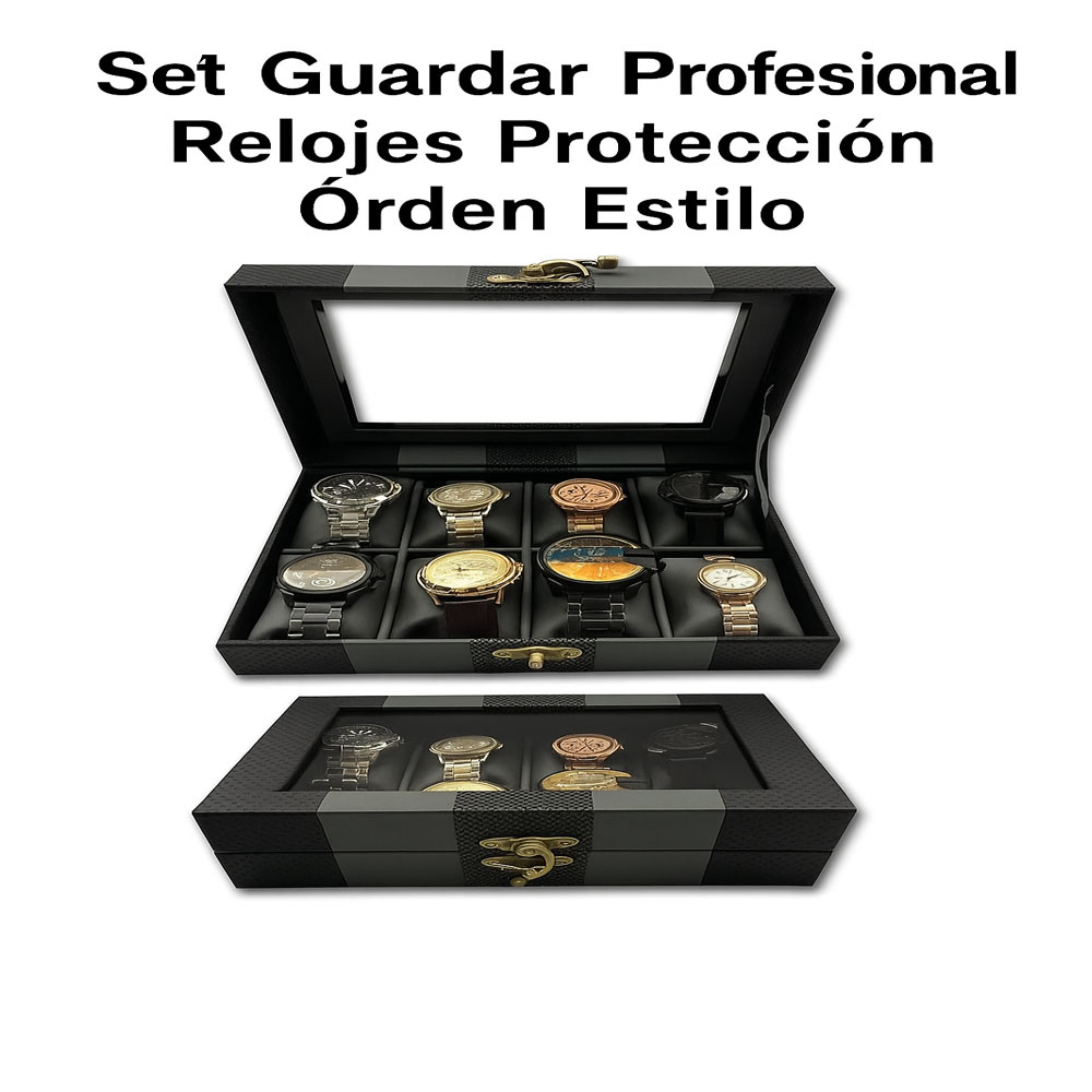 Organizador Relojes Estuche Elegante 8